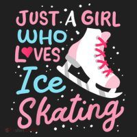 Ice Skating Just A Girl Who Loves Ice Skating Golf Towel thumb 3