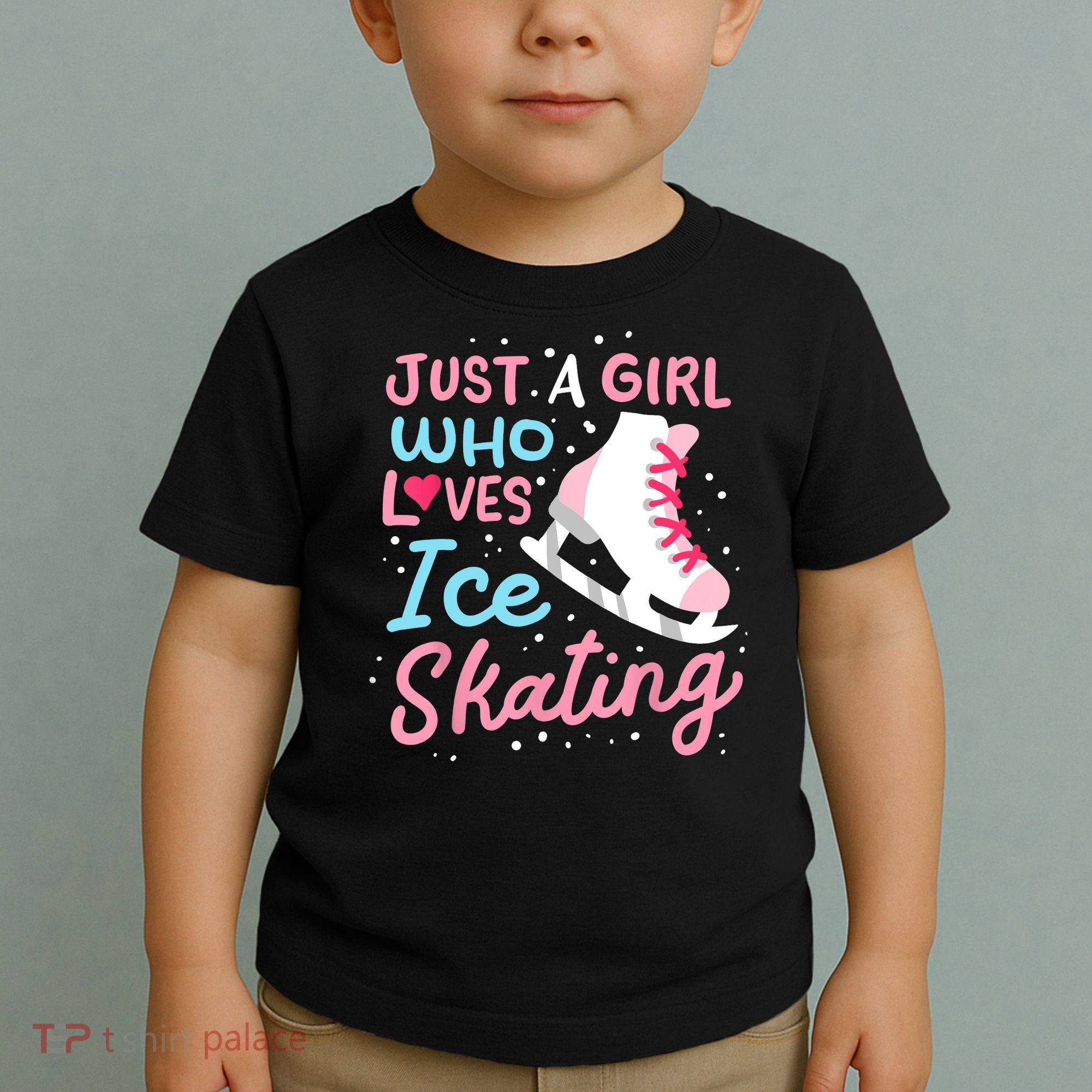 Ice Skating Just A Girl Who Loves Ice Skating Toddler T-Shirt