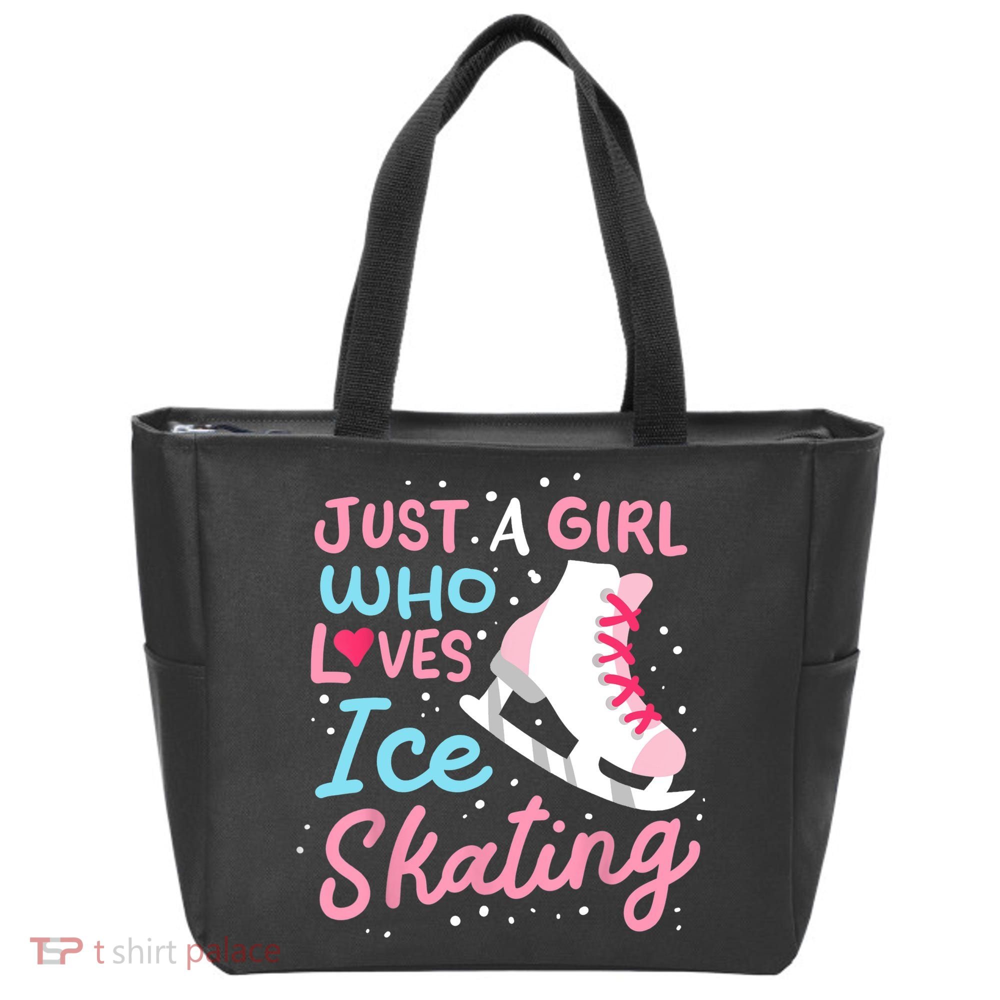 Ice Skating Just A Girl Who Loves Ice Skating Tote Bag