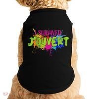I Survived Jouvert - Caribbean Carnival Paint Splatter Doggie Tank thumb 0