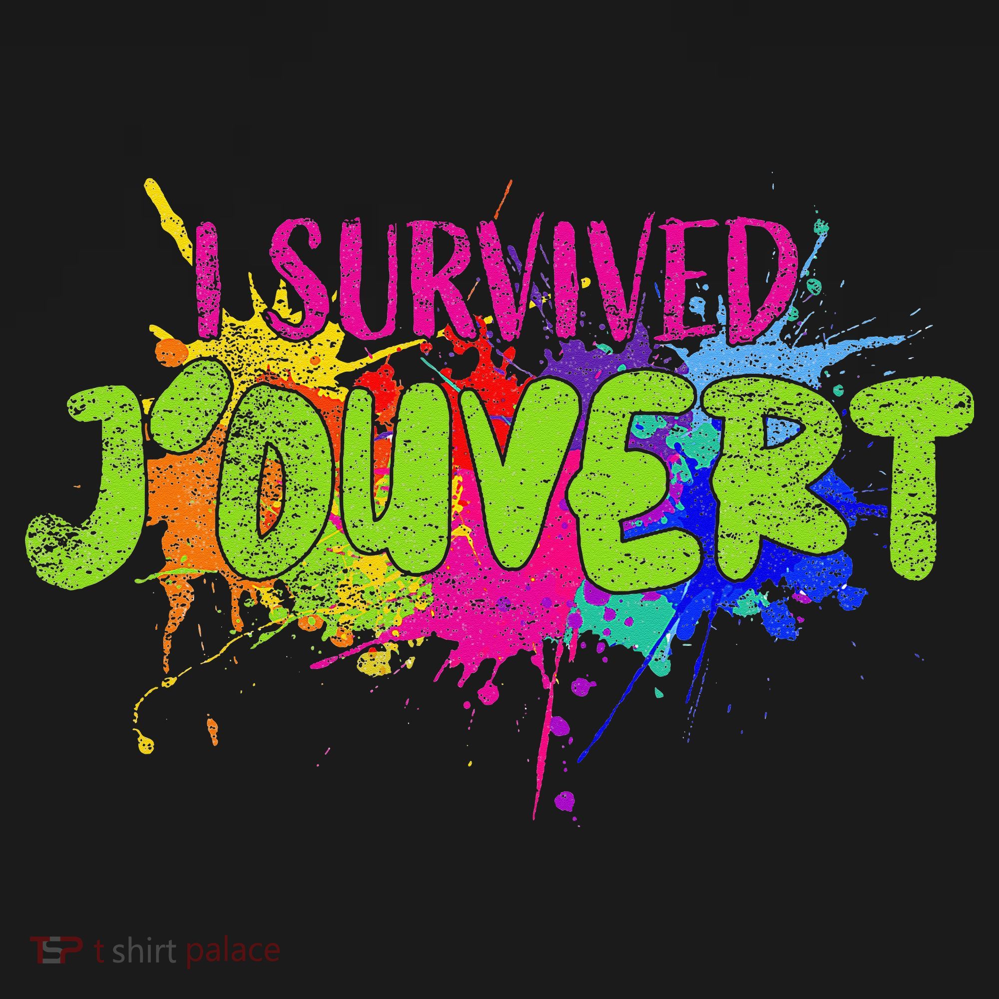 I Survived Jouvert - Caribbean Carnival Paint Splatter Apron