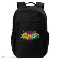 I Survived Jouvert - Caribbean Carnival Paint Splatter Backpack thumb 0