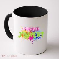 I Survived Jouvert - Caribbean Carnival Paint Splatter Coffee Mug thumb 0