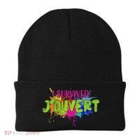 I Survived Jouvert - Caribbean Carnival Paint Splatter Beanie thumb 0