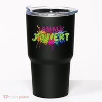 I Survived Jouvert - Caribbean Carnival Paint Splatter Tumbler thumb 0
