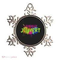 I Survived Jouvert - Caribbean Carnival Paint Splatter Ornament thumb 0