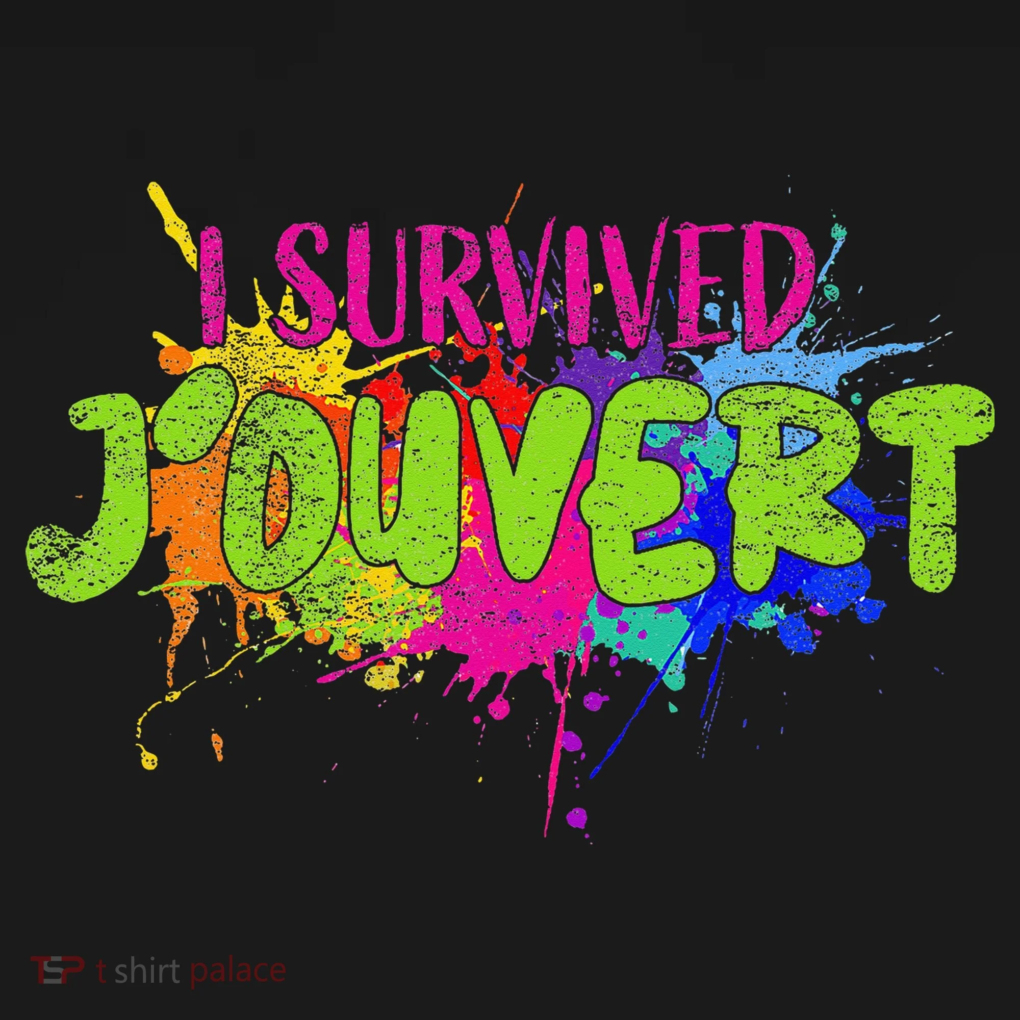I Survived Jouvert - Caribbean Carnival Paint Splatter Ornament