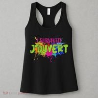 I Survived Jouvert - Caribbean Carnival Paint Splatter Women's Tank Top thumb 3