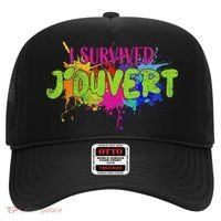 I Survived Jouvert - Caribbean Carnival Paint Splatter Hat thumb 0