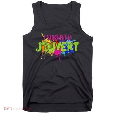 I Survived Jouvert - Caribbean Carnival Paint Splatter Tank Top
