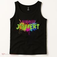 I Survived Jouvert - Caribbean Carnival Paint Splatter Tank Top thumb 2
