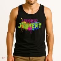 I Survived Jouvert - Caribbean Carnival Paint Splatter Tank Top thumb 3