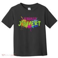 I Survived Jouvert - Caribbean Carnival Paint Splatter Toddler T-Shirt thumb 0