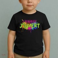 I Survived Jouvert - Caribbean Carnival Paint Splatter Toddler T-Shirt thumb 2