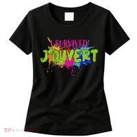 I Survived Jouvert - Caribbean Carnival Paint Splatter Women's T-Shirt thumb 0