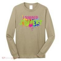 I Survived Jouvert - Caribbean Carnival Paint Splatter Long Sleeve Shirt thumb 0