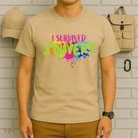I Survived Jouvert - Caribbean Carnival Paint Splatter T-Shirt thumb 6