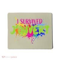 I Survived Jouvert - Caribbean Carnival Paint Splatter Mousepad thumb 0