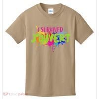I Survived Jouvert - Caribbean Carnival Paint Splatter Kids T-Shirt thumb 0