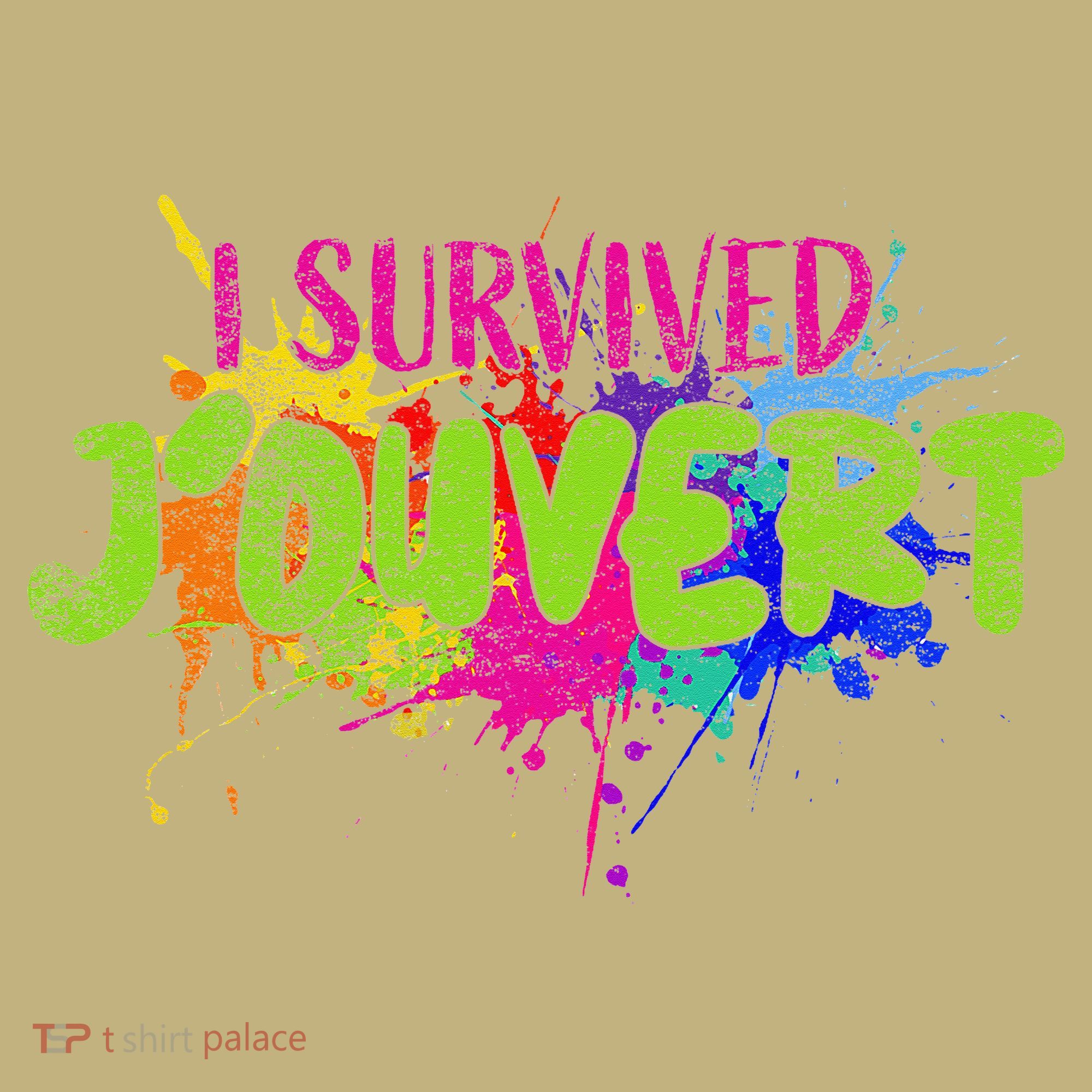 I Survived Jouvert - Caribbean Carnival Paint Splatter Kids T-Shirt