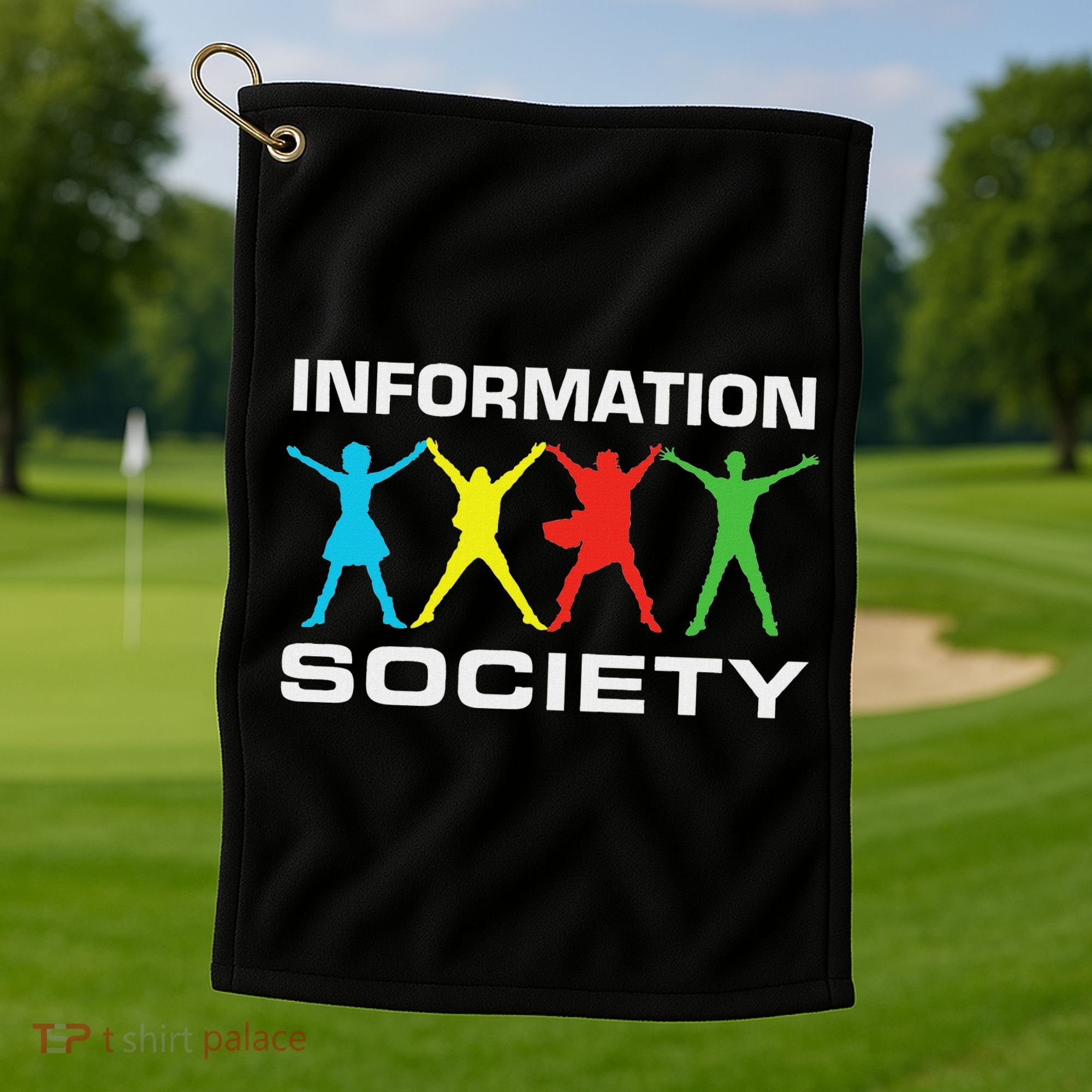 Information Society Jump Golf Towel