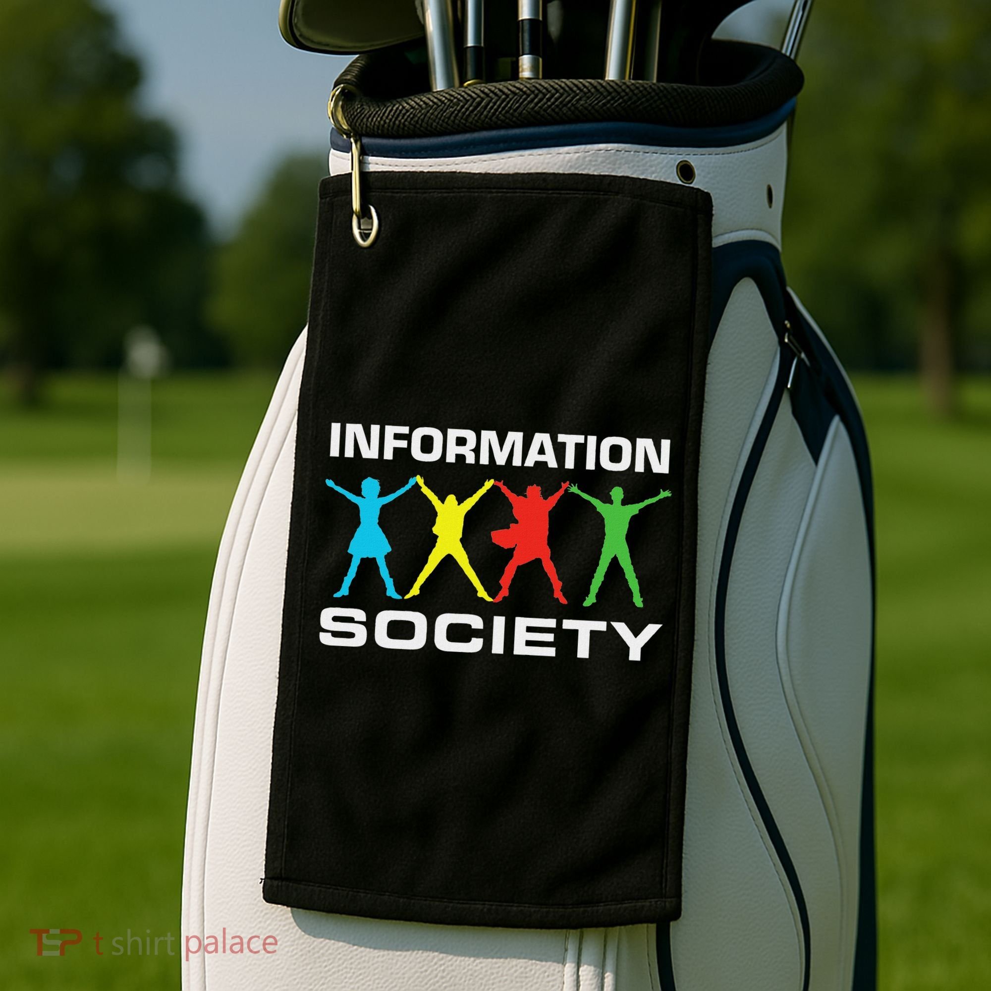 Information Society Jump Golf Towel