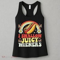 I Swallow Juicy Wiener Funny Inappropriate Women's Tank Top thumb 3