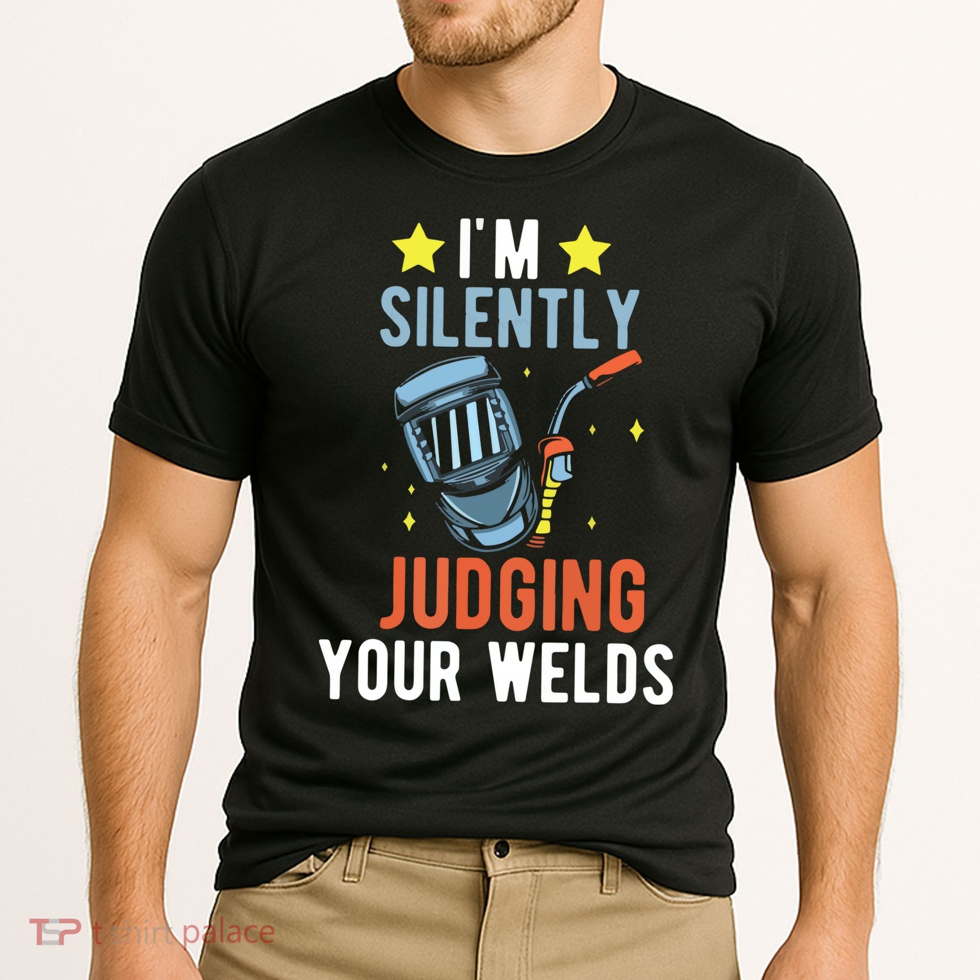 I'm Silently Judging Your Welds Welder Welding Cooling Performance Crew T-Shirt