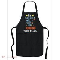 I'm Silently Judging Your Welds Welder Welding Apron thumb 0