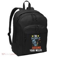 I'm Silently Judging Your Welds Welder Welding Port Authority Basic Backpack thumb 0