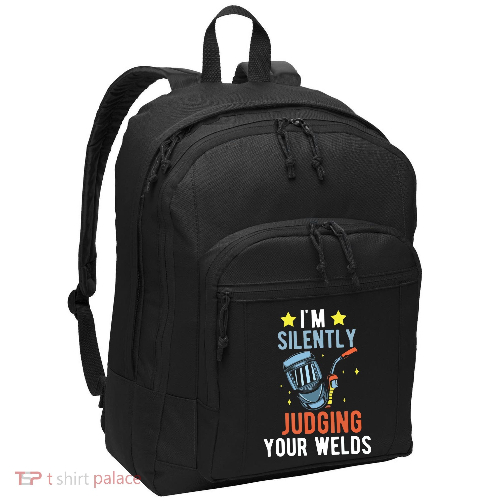 I'm Silently Judging Your Welds Welder Welding Port Authority Basic Backpack