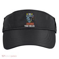 I'm Silently Judging Your Welds Welder Welding Adult Drive Performance Visor thumb 0