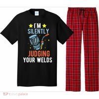 I'm Silently Judging Your Welds Welder Welding Pajama Set thumb 0