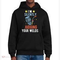 I'm Silently Judging Your Welds Welder Welding District V.I.T. Heavyweight Hoodie thumb 0