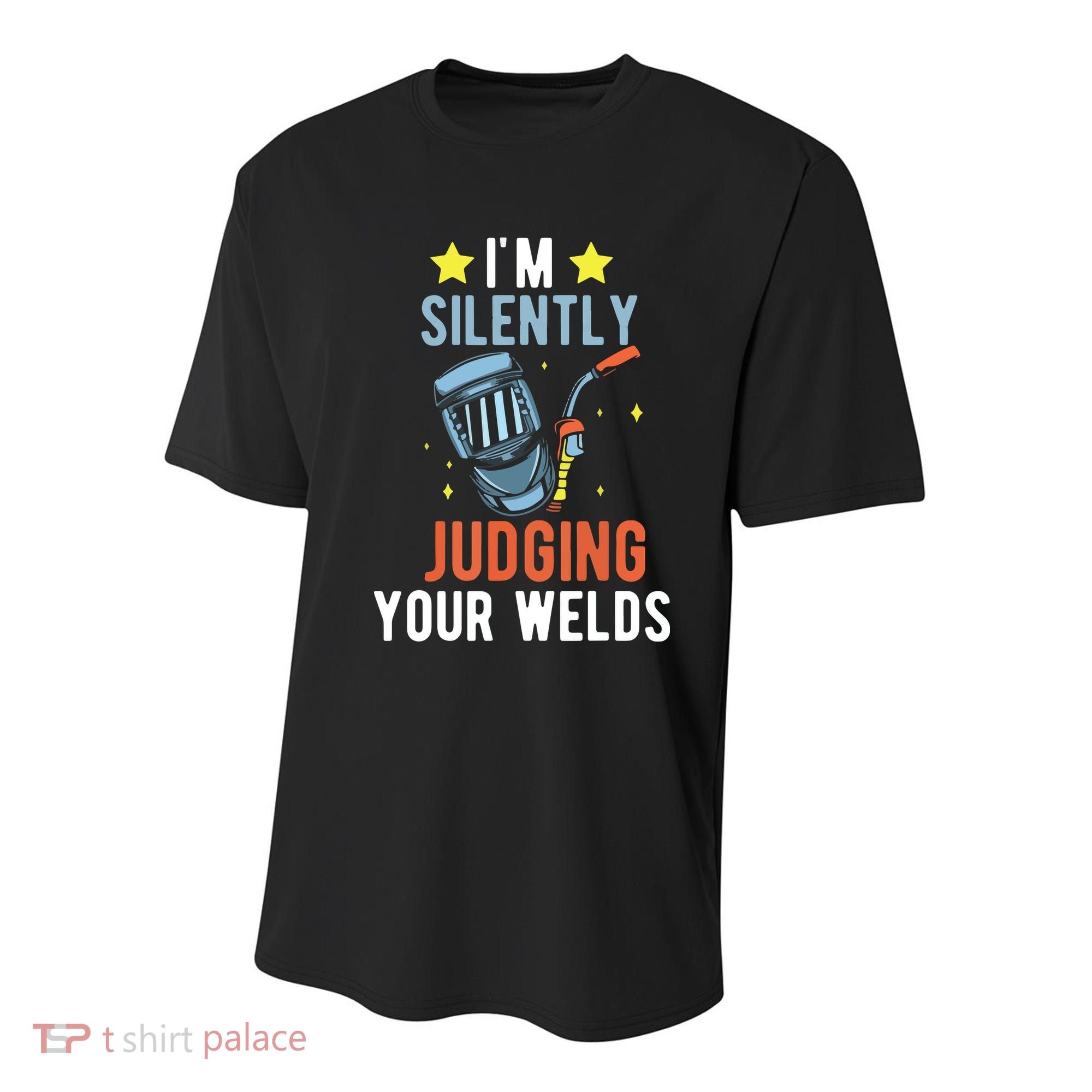 I'm Silently Judging Your Welds Welder Welding Youth Performance Sprint T-Shirt