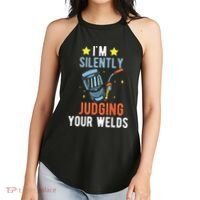 I'm Silently Judging Your Welds Welder Welding Women's Perfect Tri Rocker Tank thumb 2