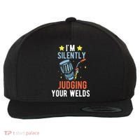 I'm Silently Judging Your Welds Welder Welding Wool Snapback Cap thumb 0