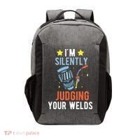 I'm Silently Judging Your Welds Welder Welding Vector Backpack thumb 0