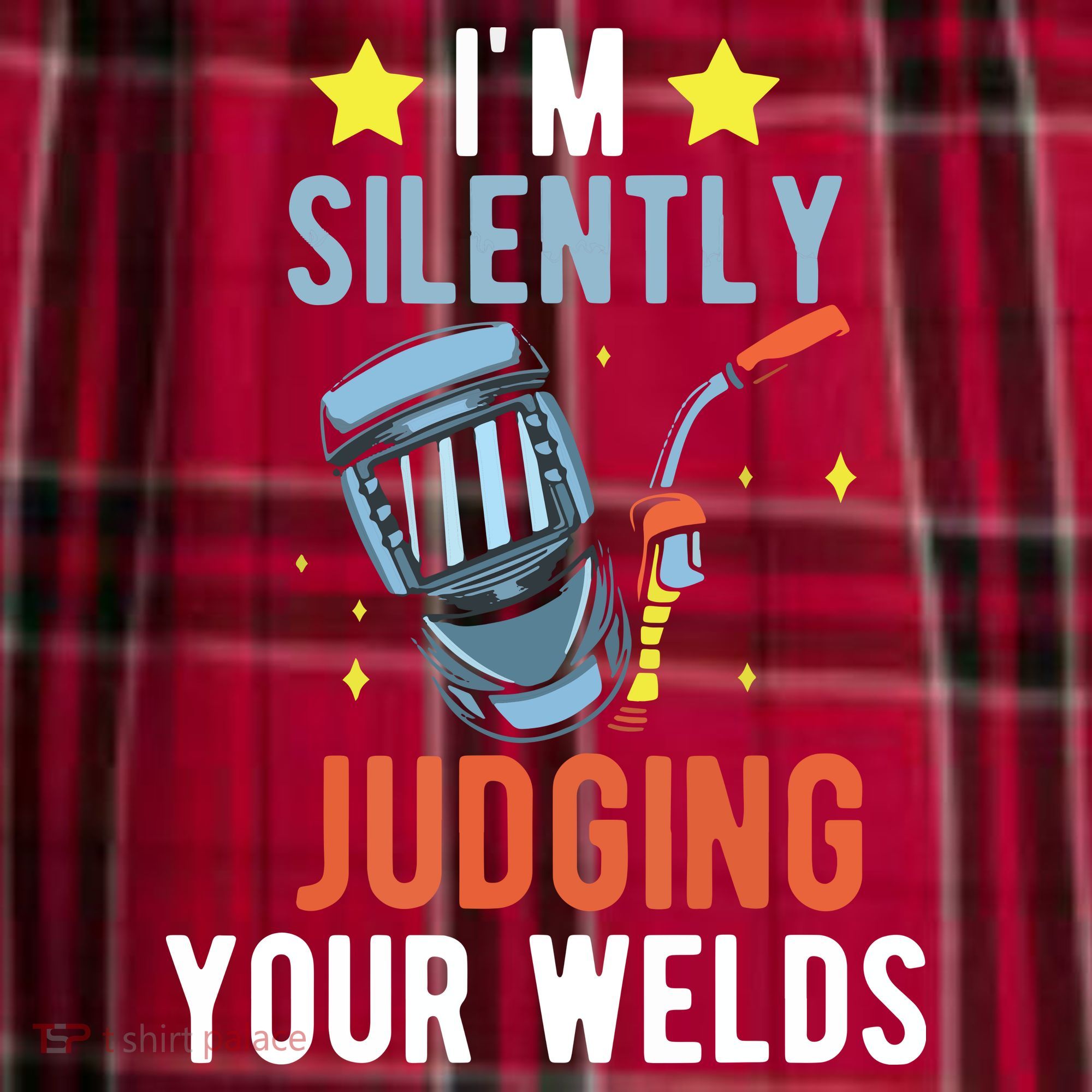 I'm Silently Judging Your Welds Welder Welding Men's Flannel Plaid Pajama Pants