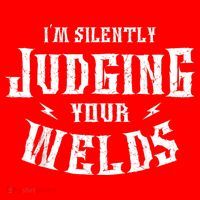 Im Silently Judging Your Welds Welding Metal Fusing Welder Santa Hat thumb 1