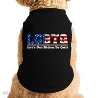 I Support LGBTQ Lets Get Biden To Quit Funny Doggie Tank thumb 0