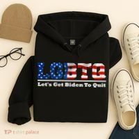 I Support LGBTQ Lets Get Biden To Quit Funny Hoodie thumb 4
