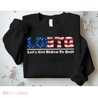 I Support LGBTQ Lets Get Biden To Quit Funny Sweatshirt thumb 2