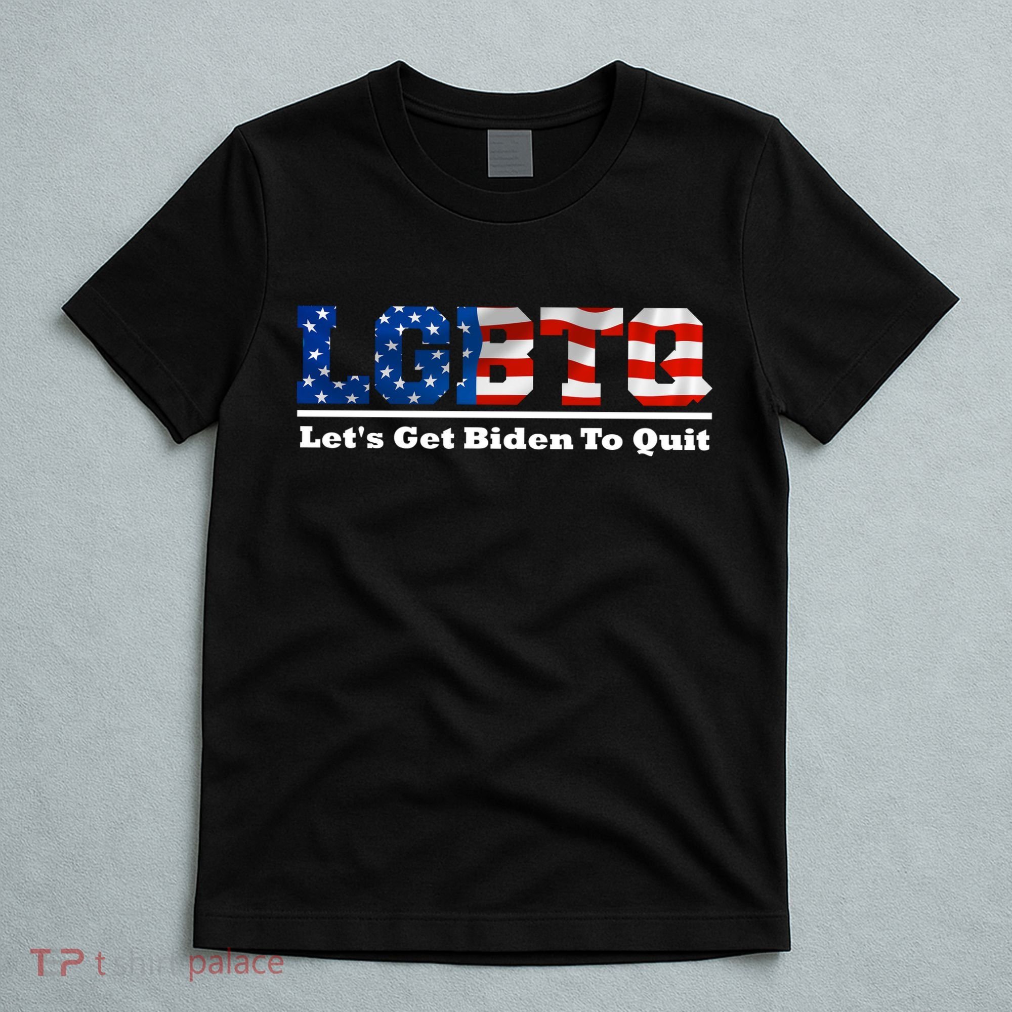 I Support LGBTQ Lets Get Biden To Quit Funny T-Shirt