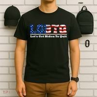 I Support LGBTQ Lets Get Biden To Quit Funny T-Shirt thumb 6