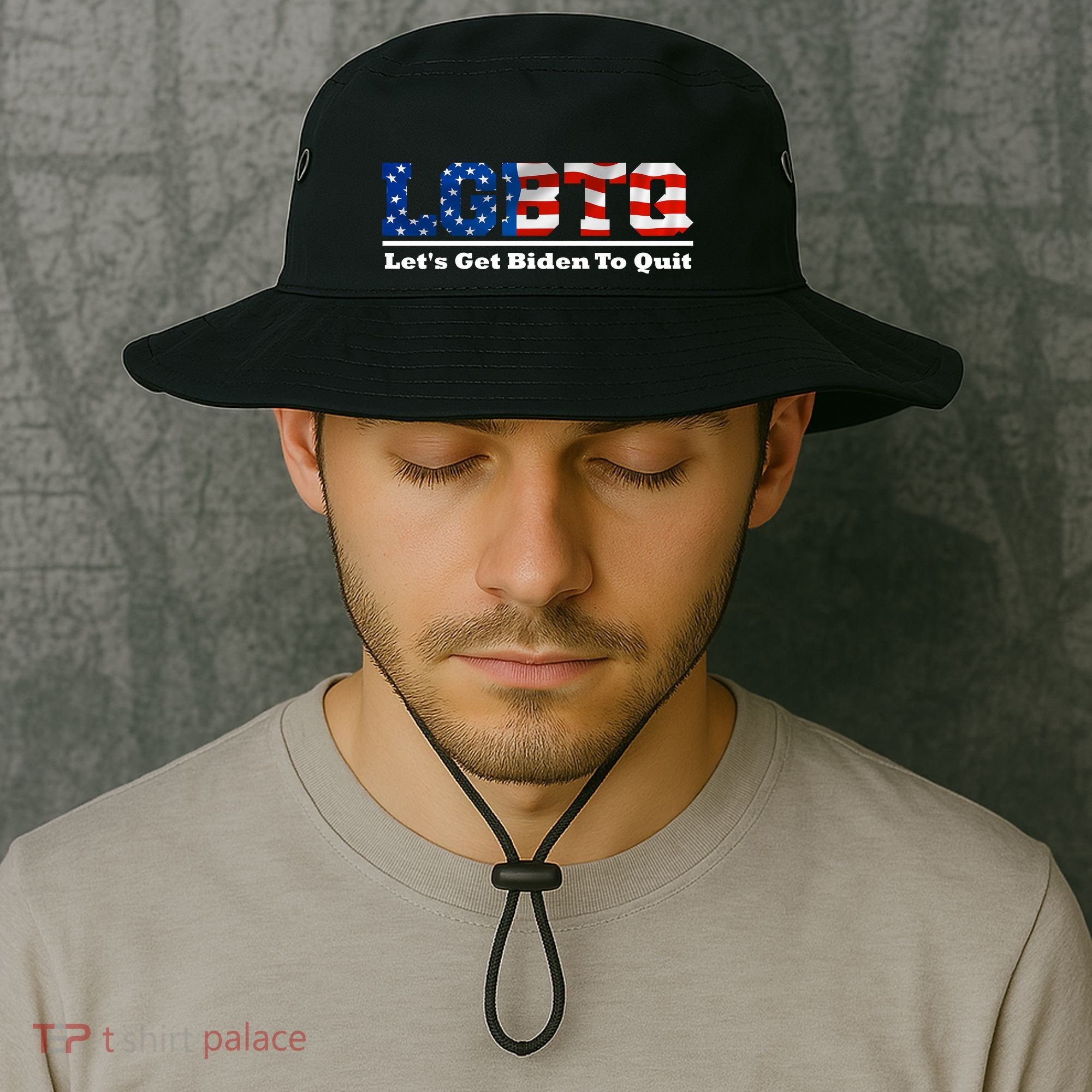 I Support LGBTQ Lets Get Biden To Quit Funny Bucket Hat