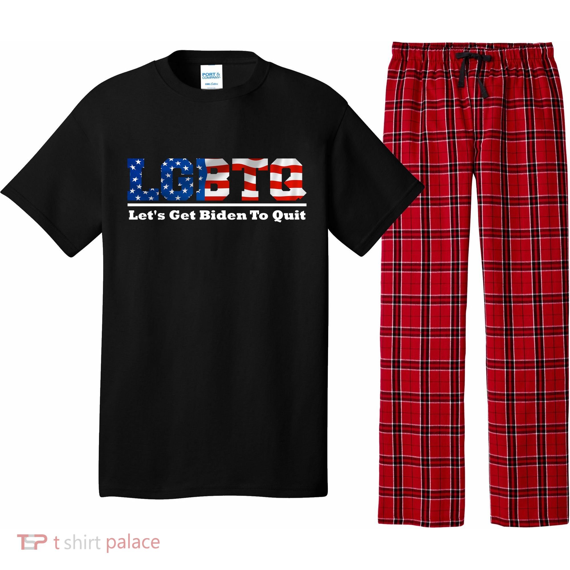 I Support LGBTQ Lets Get Biden To Quit Funny Pajama Set