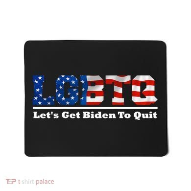 I Support LGBTQ Lets Get Biden To Quit Funny Mousepad