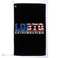 I Support LGBTQ Lets Get Biden To Quit Funny Golf Towel thumb 0