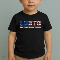 I Support LGBTQ Lets Get Biden To Quit Funny Toddler T-Shirt thumb 2